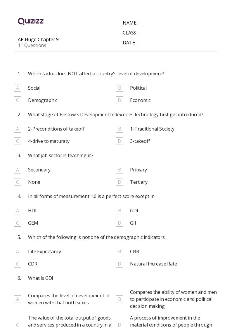 50+ economic indicators worksheets for 11th Grade on Quizizz Free
