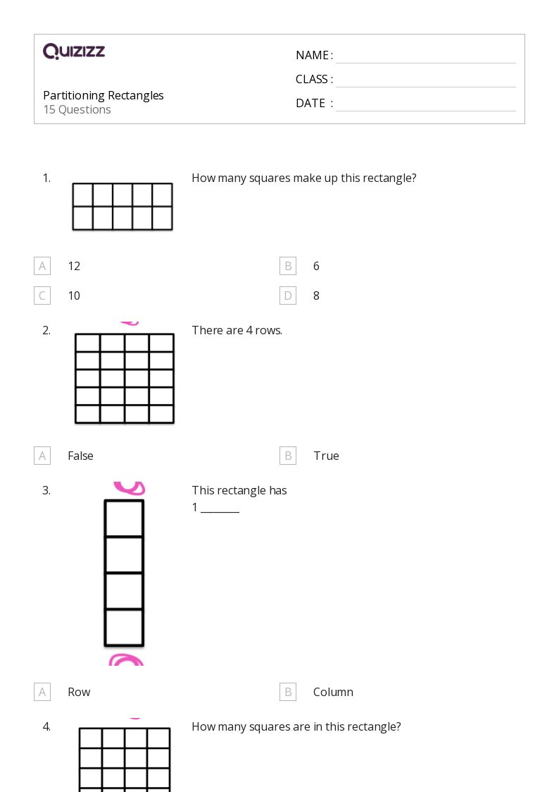 50+ Rectangles worksheets for 4th Grade on Quizizz Free & Printable