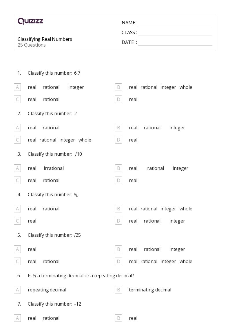 50+ Classifying Shapes worksheets for 8th Grade on Quizizz Free & Printable