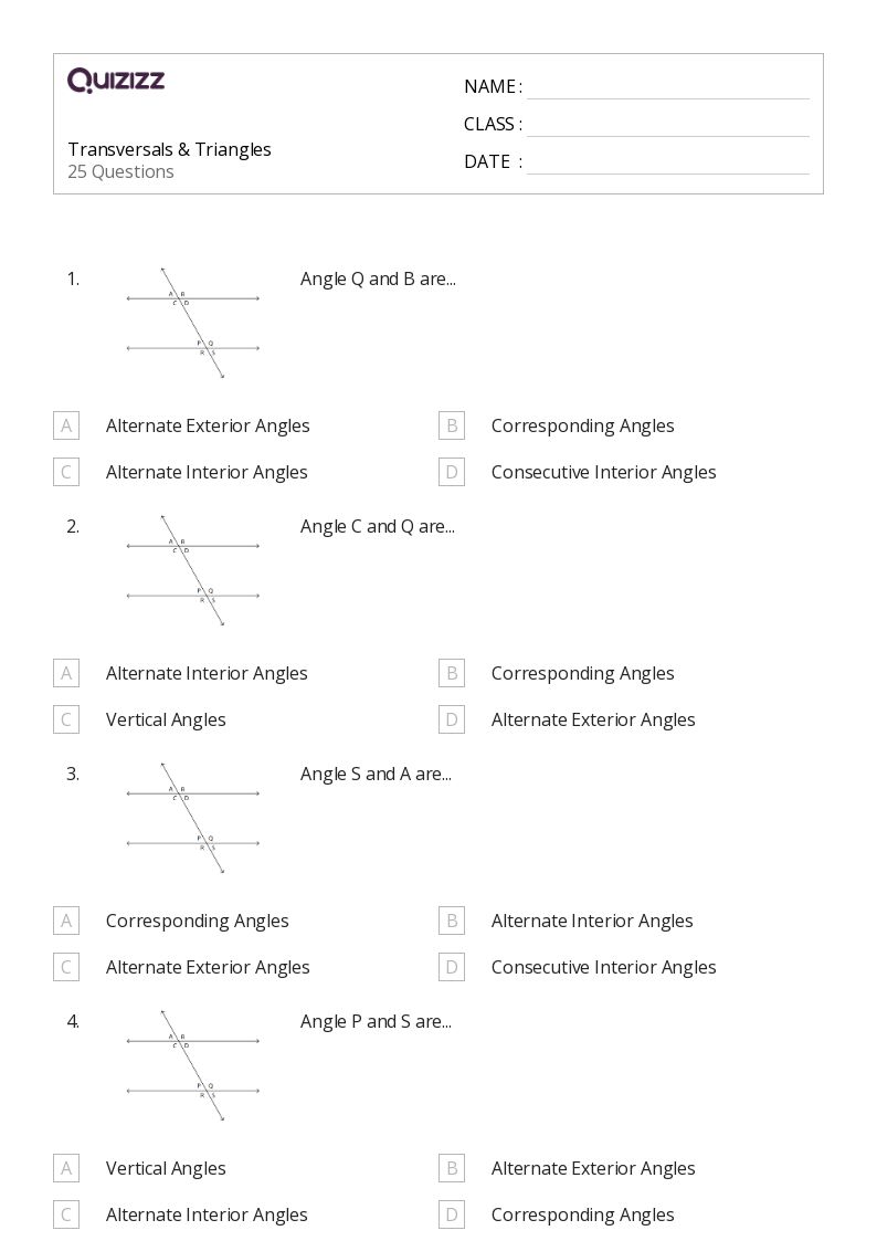 50+ Triangles worksheets for 6th Grade on Quizizz Free & Printable