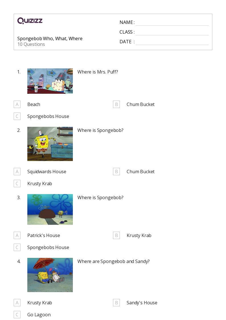 50+ Who What When Where Why Questions worksheets for 3rd Class on