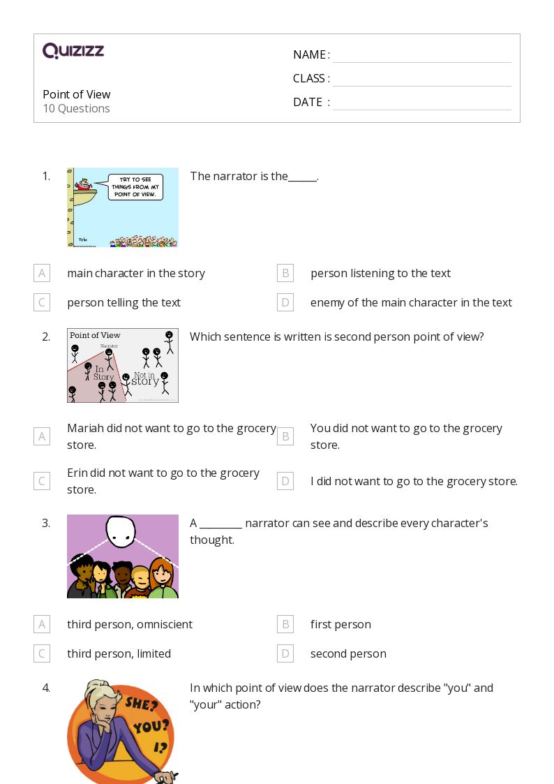 50+ Analyzing Point of View worksheets for 6th Class on Quizizz | Free
