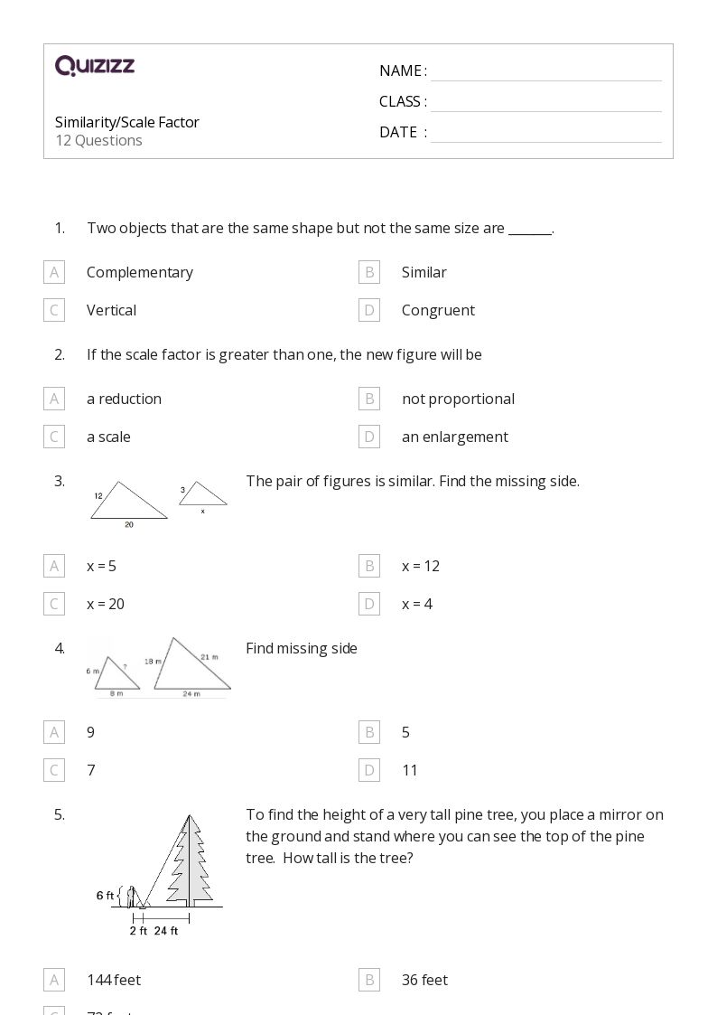 50+ Scale and Conversions worksheets for 8th Year on Quizizz Free & Printable