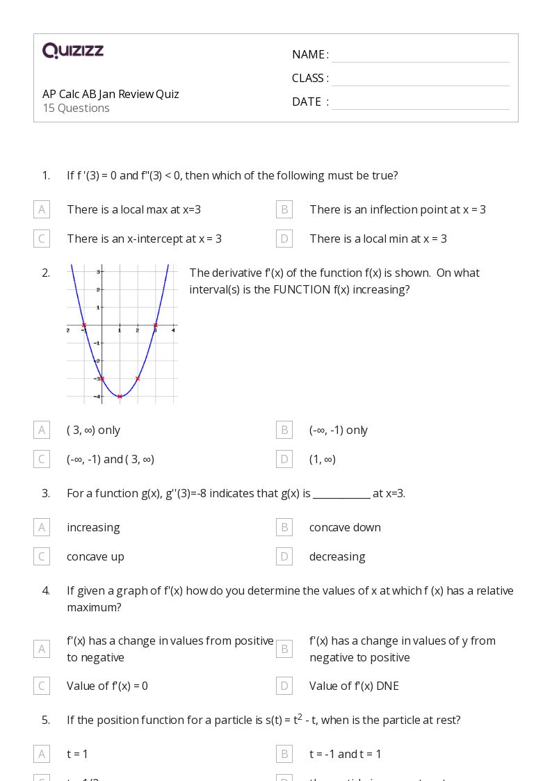 50+ intermediate value theorem worksheets on Quizizz Free & Printable