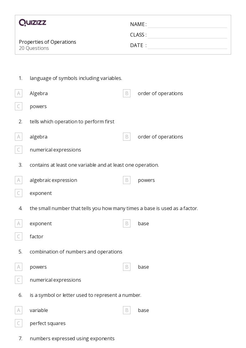 50+ Addition and Inverse Operations worksheets for 4th Class on Quizizz Free & Printable