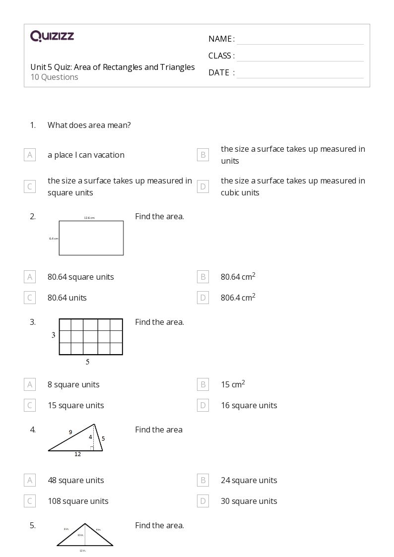 50+ Rectangles worksheets for 6th Grade on Quizizz Free & Printable