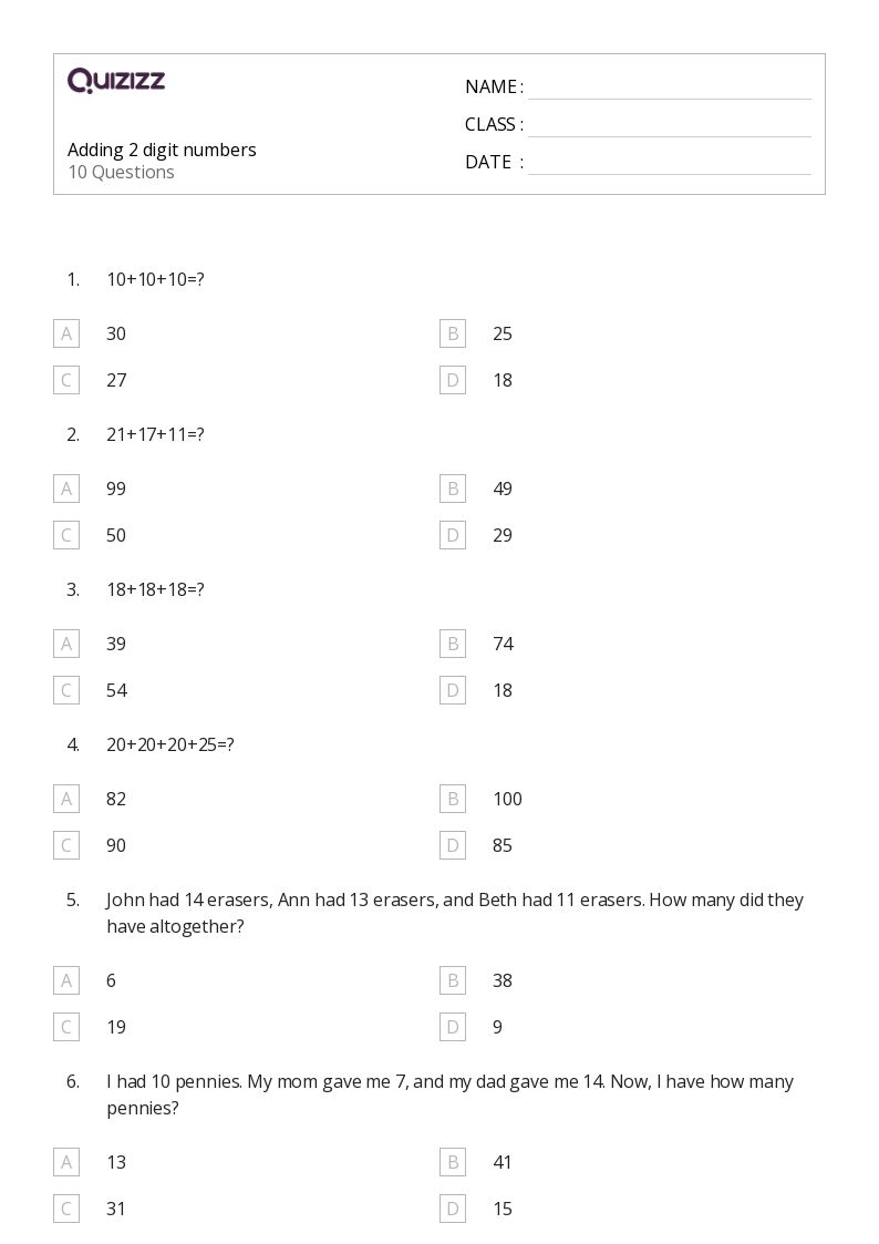 50+ Adding Mixed Numbers worksheets for 2nd Grade on Quizizz Free