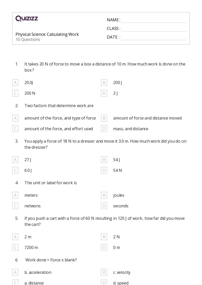 50+ Science worksheets for 9th Year on Quizizz Free & Printable