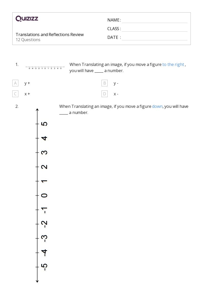 50+ Translations worksheets for 8th Grade on Quizizz | Free & Printable