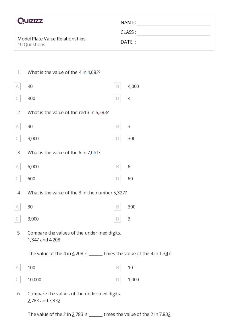50+ Proportional Relationships worksheets for 4th Class on Quizizz