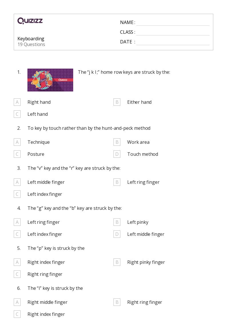 50+ Letters Home Row worksheets for 8th Year on Quizizz Free & Printable