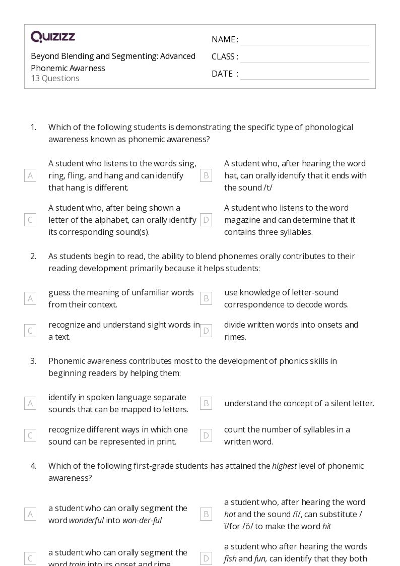50+ Blending Syllables worksheets for Kindergarten on Quizizz Free & Printable