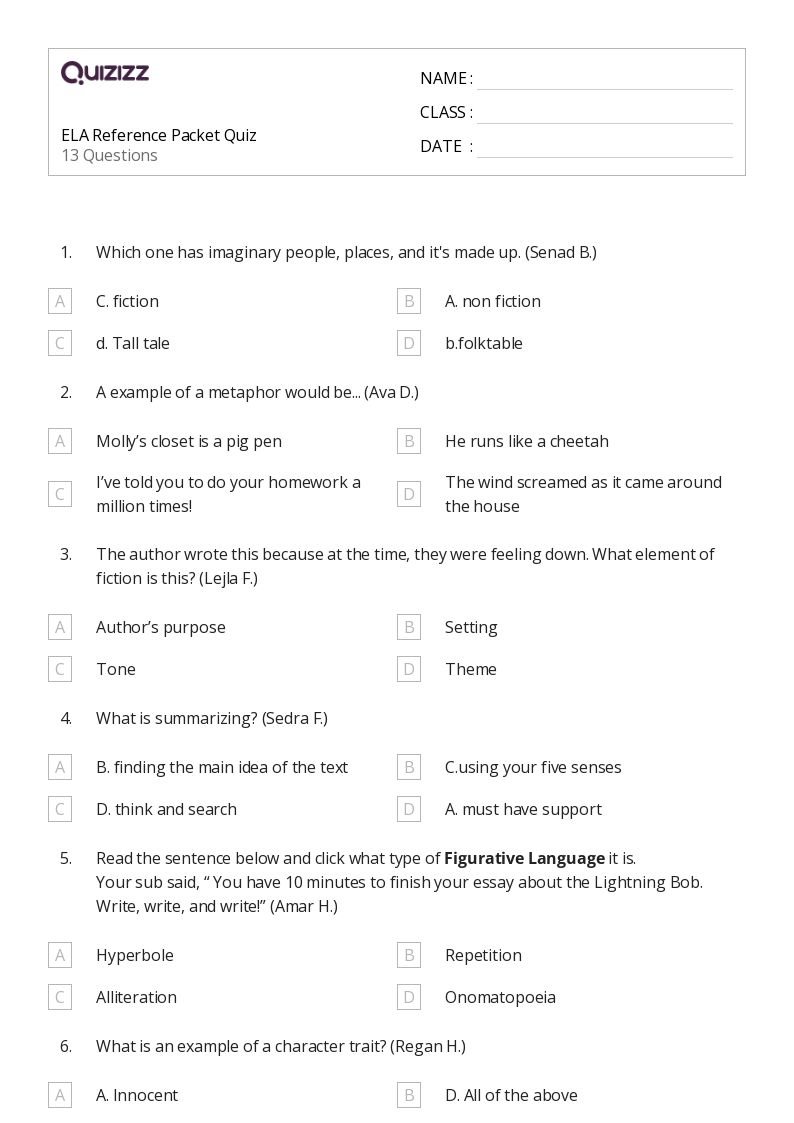 50+ Summarizing Fiction Texts worksheets for 7th Grade on Quizizz Free & Printable