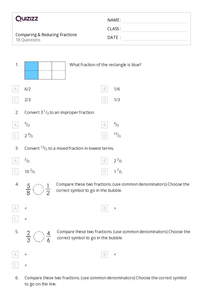 Printable Comparing Volume Worksheets Quizizz