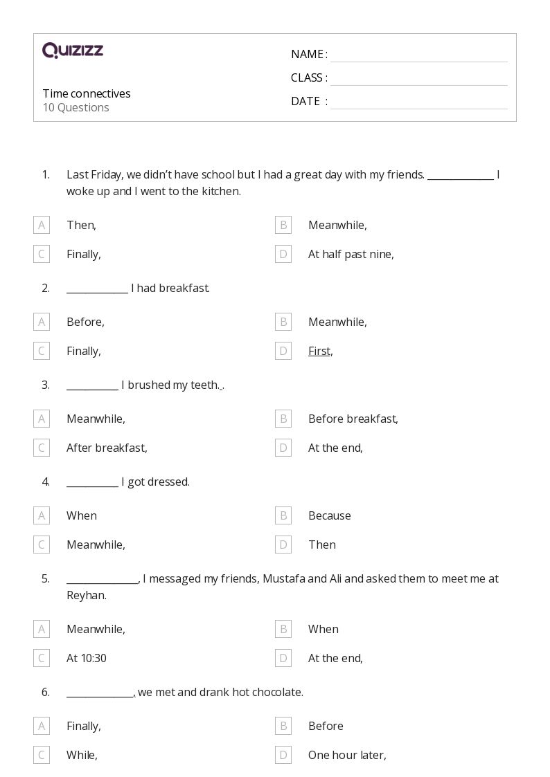 50+ Time worksheets for 5th Class on Quizizz Free & Printable