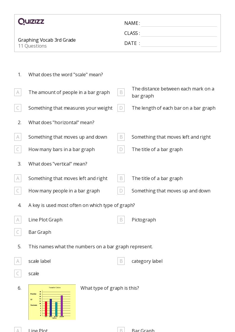 50+ Data and Graphing worksheets for 3rd Year on Quizizz | Free & Printable