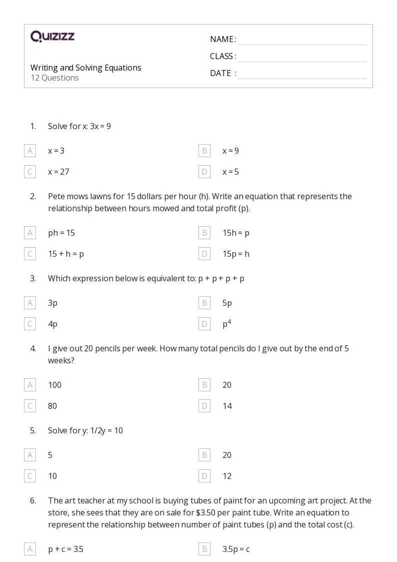 50+ Money Math worksheets for 6th Grade on Quizizz Free & Printable