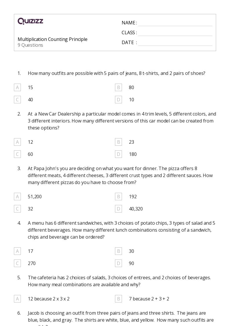 50+ Multiplication worksheets for 8th Grade on Quizizz | Free & Printable