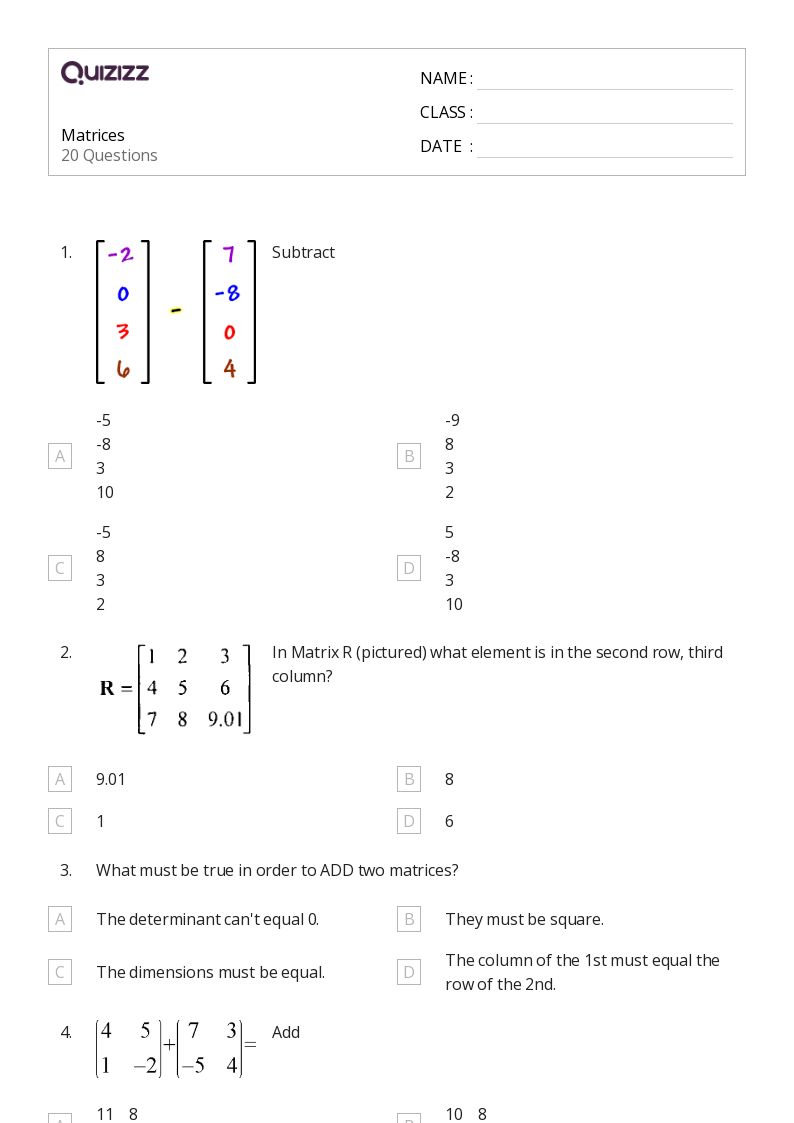 50+ Math worksheets for 12th Grade on Quizizz | Free & Printable