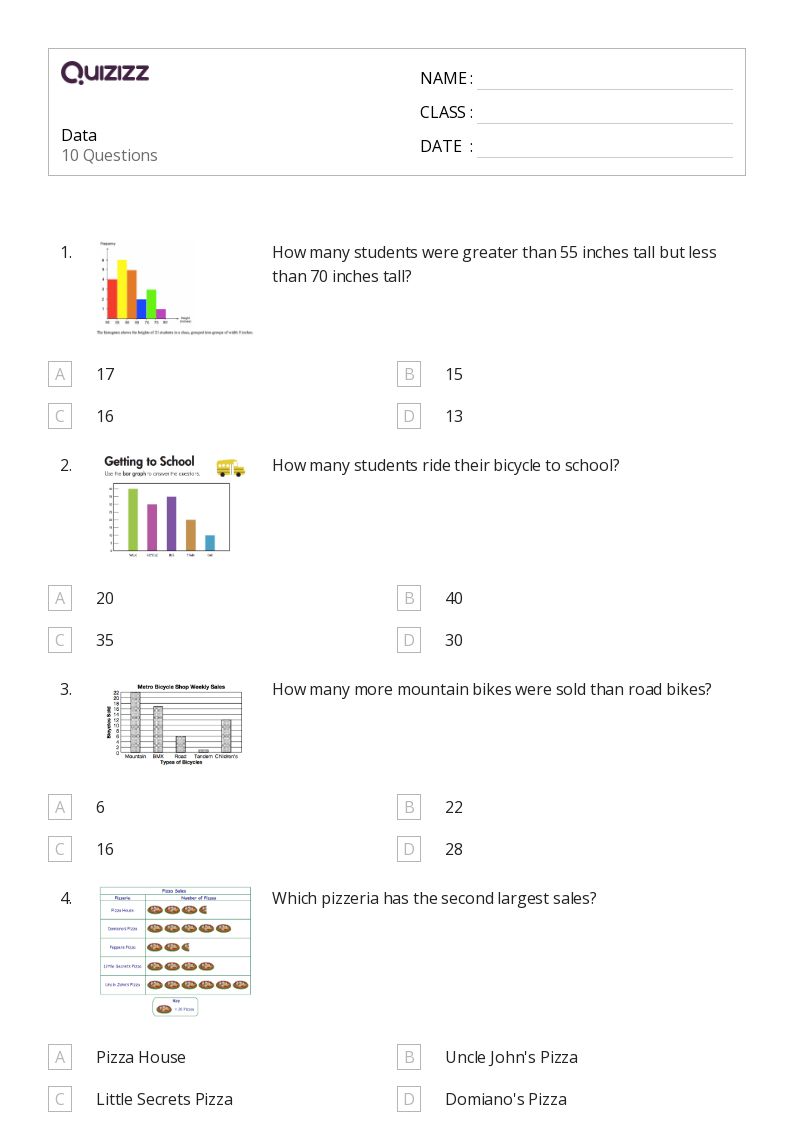50+ Sorting Data worksheets on Quizizz Free & Printable