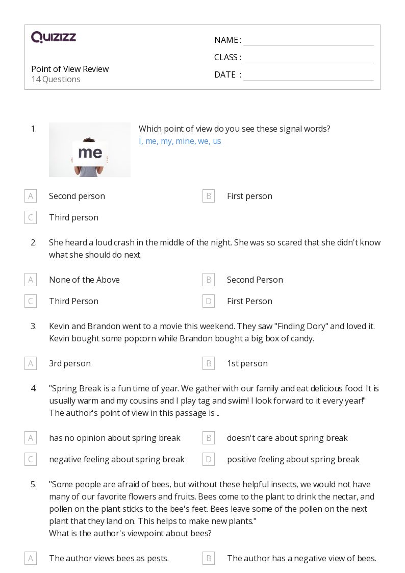50+ Analyzing Point of View worksheets for 3rd Grade on Quizizz Free & Printable