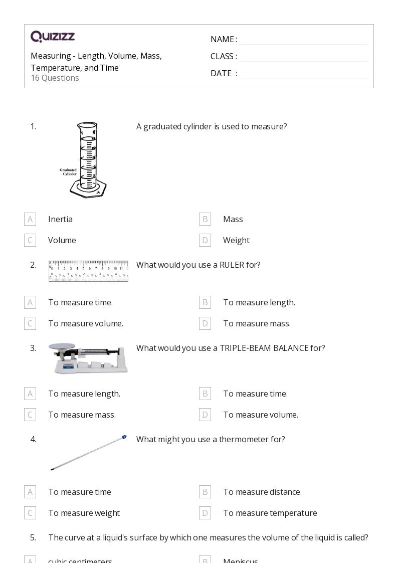 50+ Measuring Length worksheets for 7th Year on Quizizz Free & Printable
