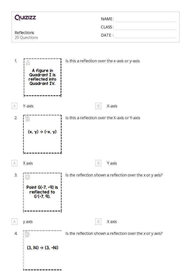 50+ Reflections worksheets for 8th Grade on Quizizz | Free & Printable