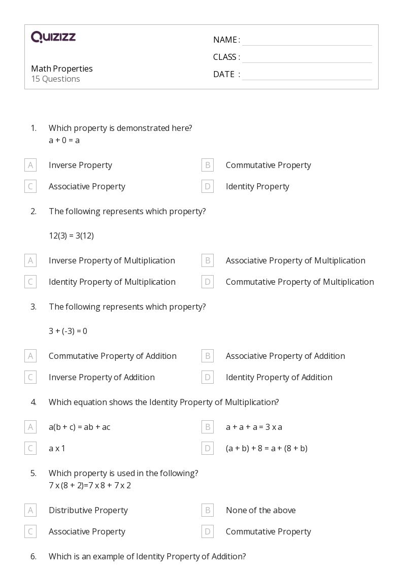 50+ Distributive Property of Multiplication worksheets for 8th Grade on