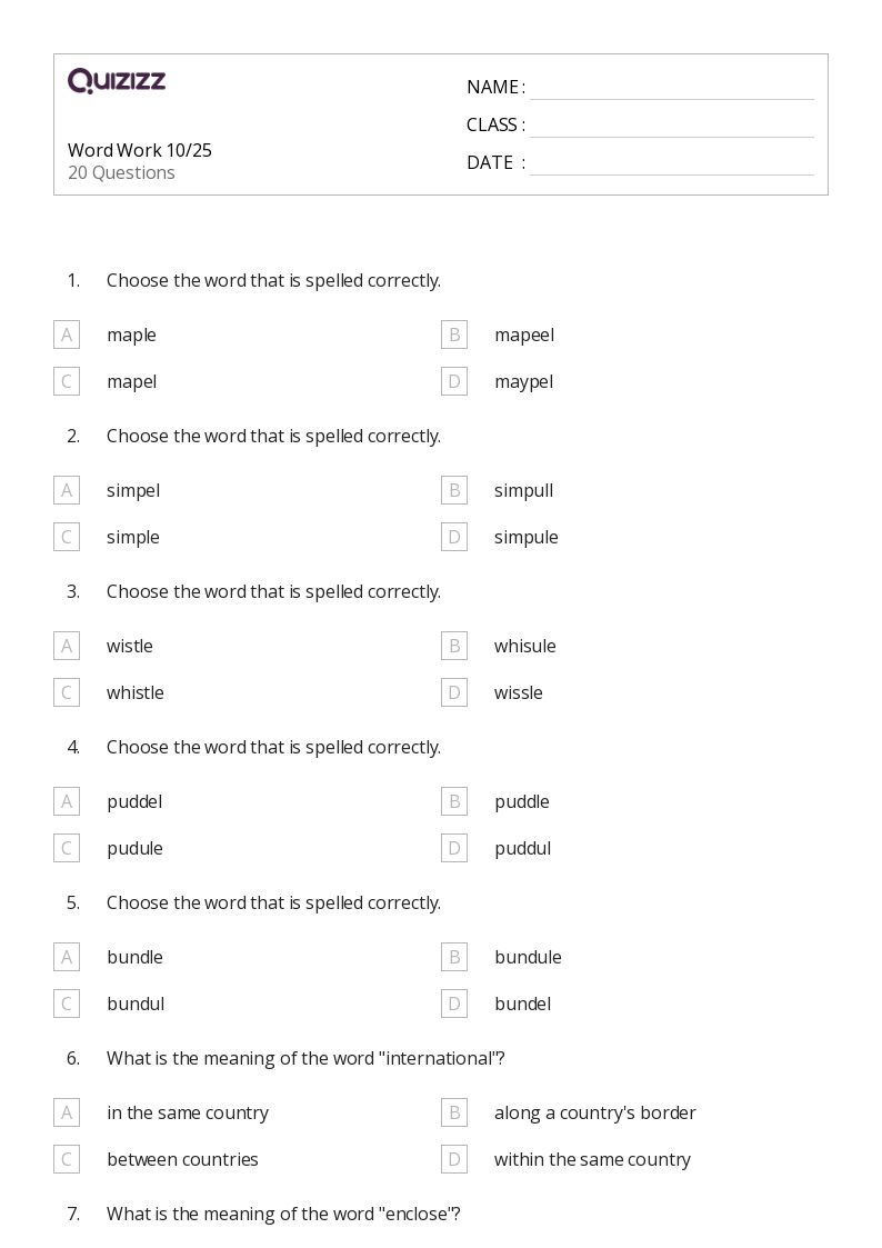 50+ Handwriting worksheets for 4th Grade on Quizizz Free & Printable