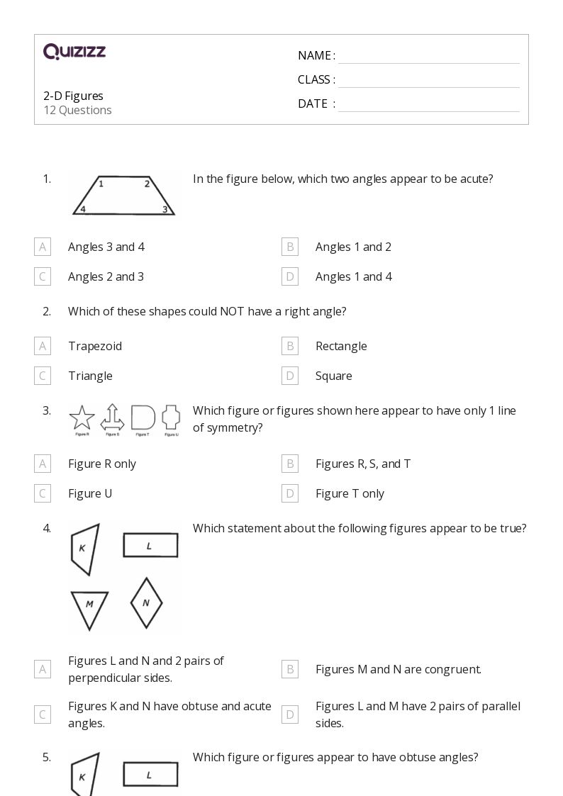 50+ Congruent Figures worksheets for 4th Grade on Quizizz Free & Printable
