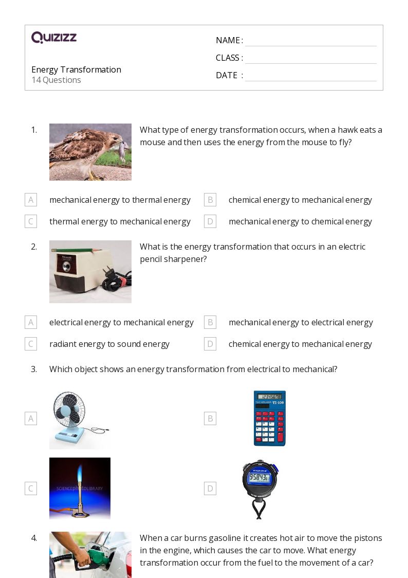 50+ Energy worksheets for 5th Grade on Quizizz Free & Printable