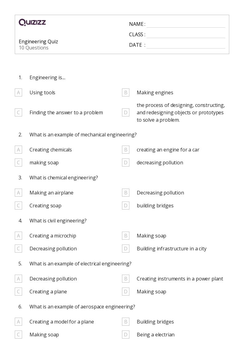 50+ Engineering & Science Practices worksheets for 5th Year on Quizizz