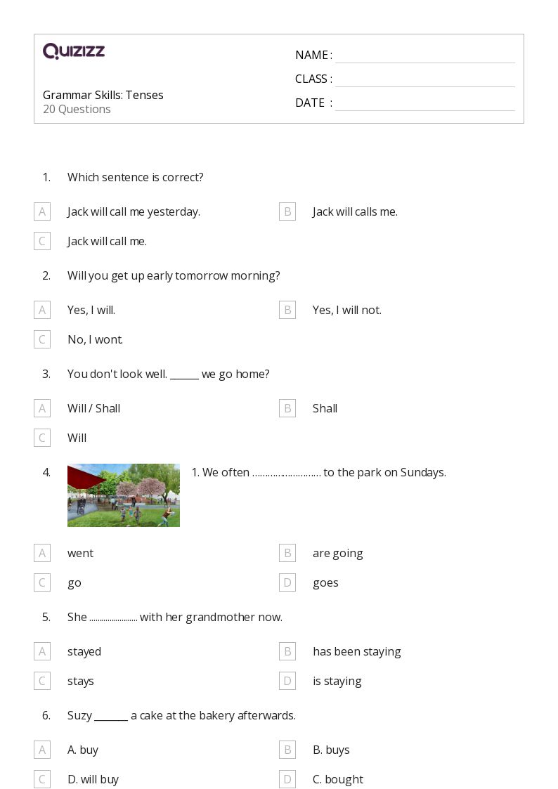 50+ Grammar worksheets for 4th Grade on Quizizz Free & Printable