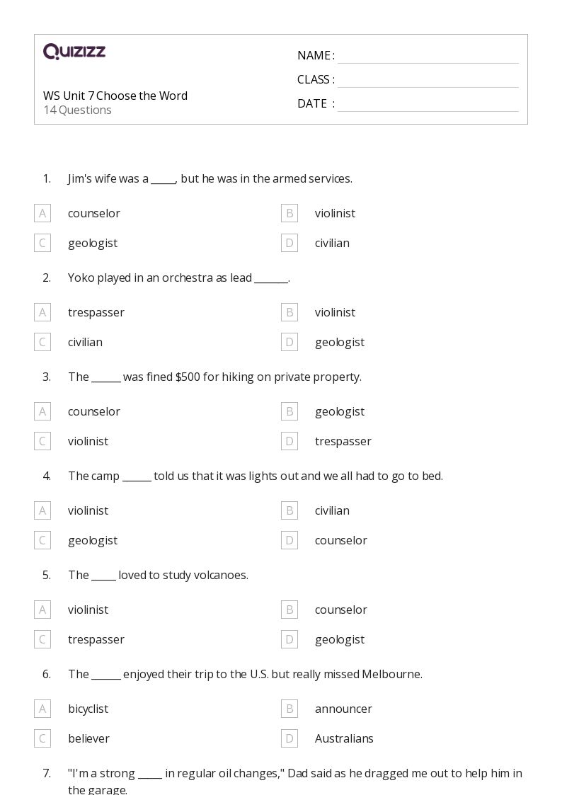 50+ Novel Study worksheets for 3rd Grade on Quizizz Free & Printable
