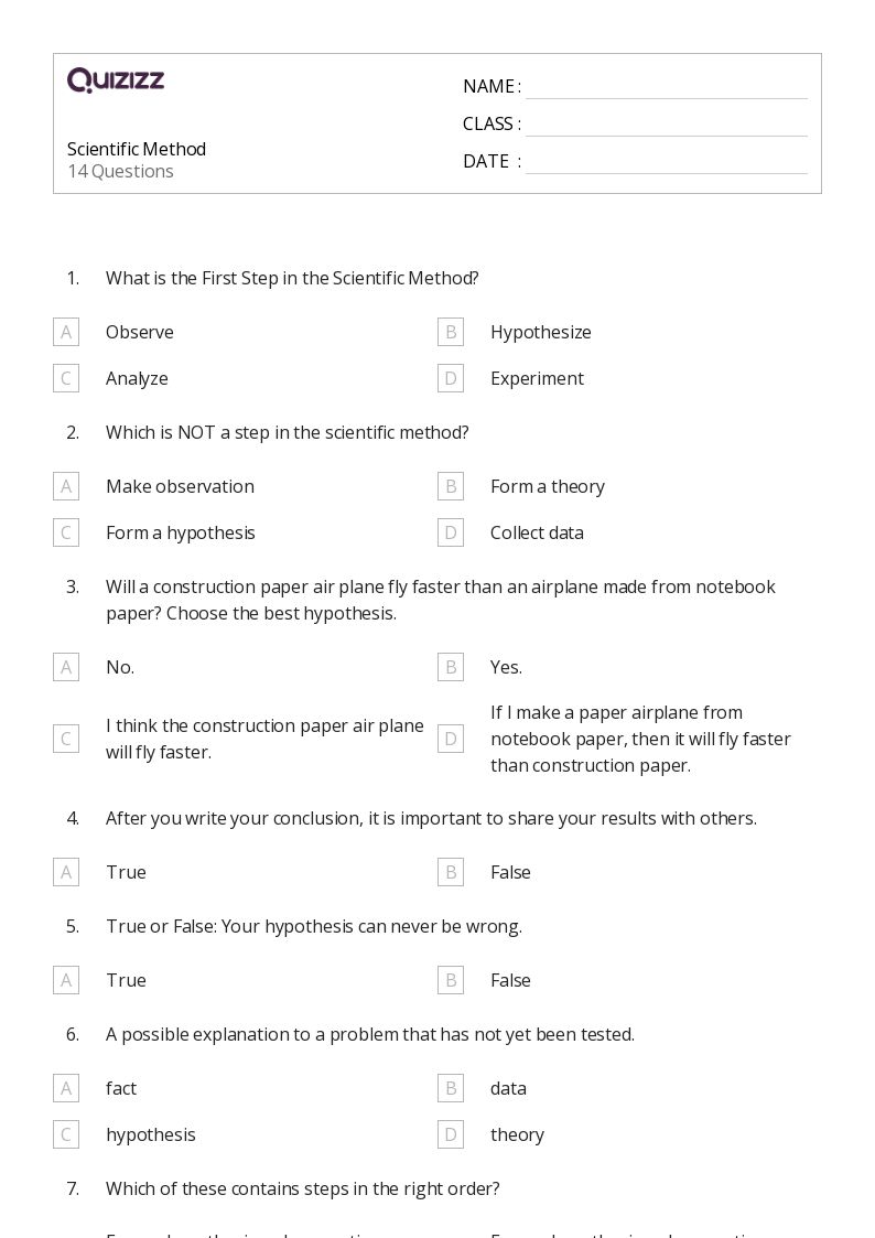 50+ Scientific Notation worksheets for 1st Grade on Quizizz Free & Printable