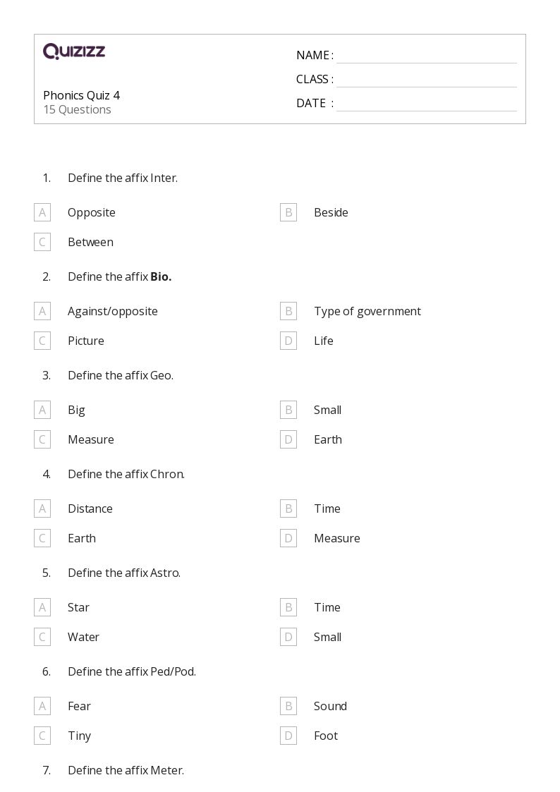50+ Phonics worksheets for 5th Grade on Quizizz Free & Printable