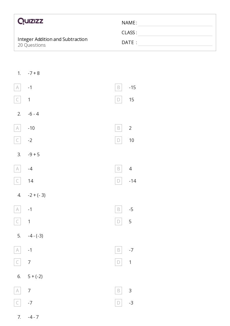 50+ Adding and Subtracting Mixed Numbers worksheets for 2nd Grade on Quizizz Free & Printable