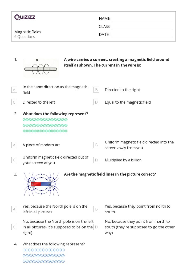 50+ forces fields and faradays law worksheets on