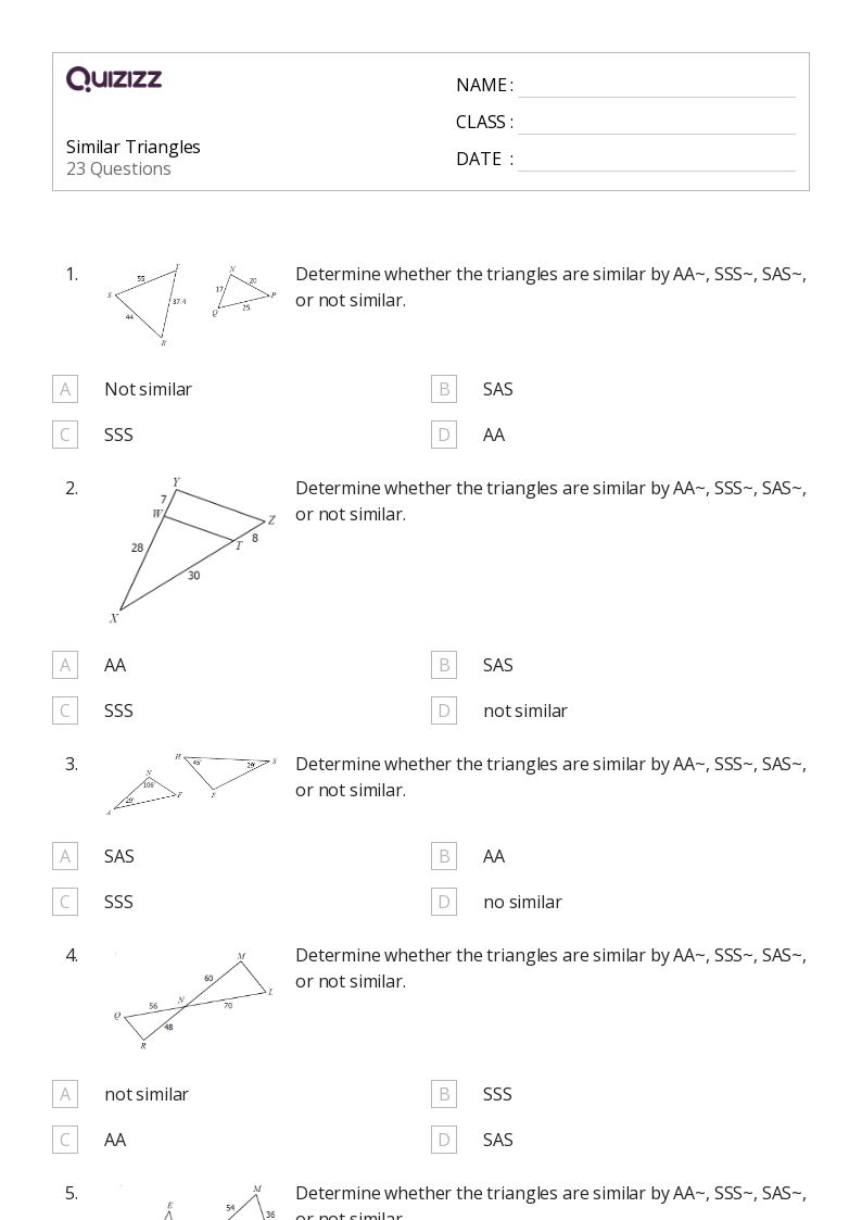 50+ Triangles worksheets for 8th Grade on Quizizz Free & Printable