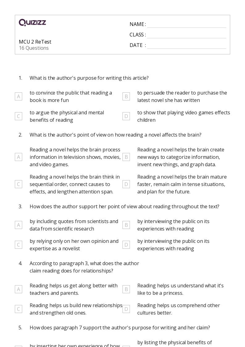 50+ Analyzing Point of View worksheets for 6th Class on Quizizz Free