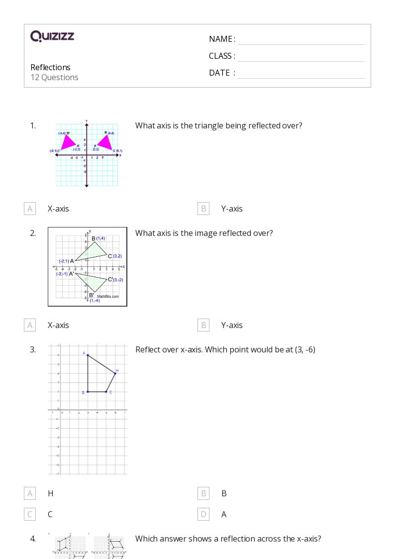50+ Reflections worksheets for 8th Grade on Quizizz Free & Printable