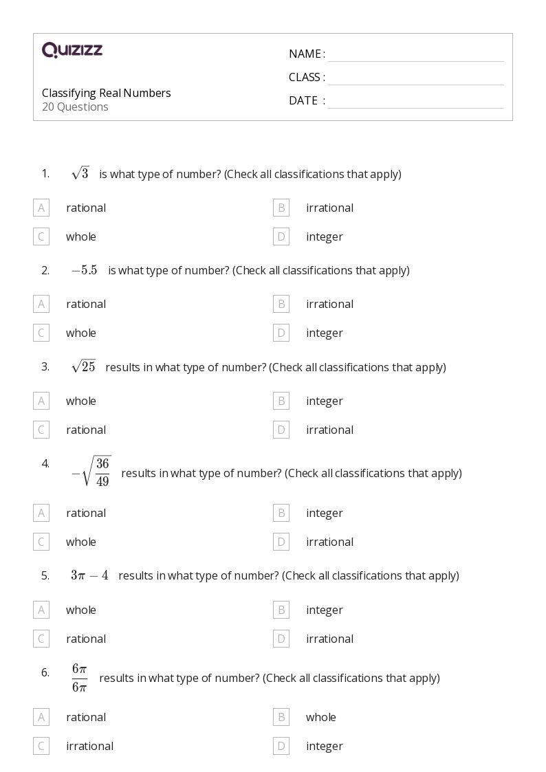 50+ Numbers 1120 worksheets for 8th Class on Quizizz Free & Printable