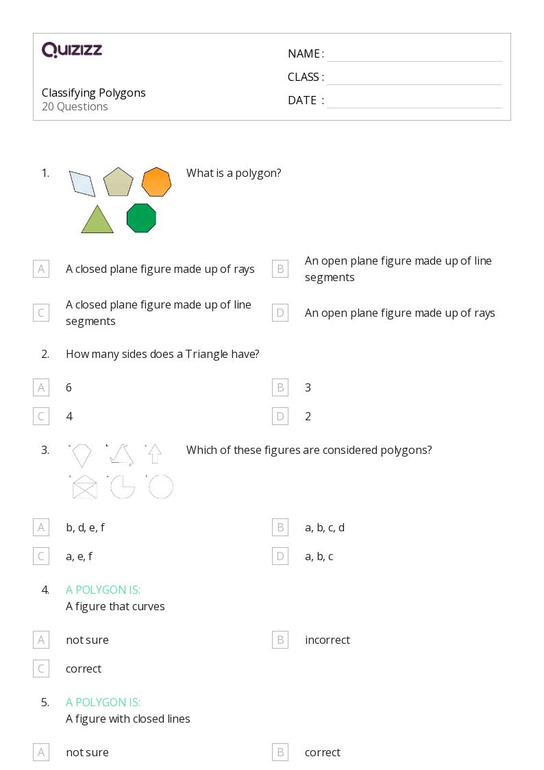 50+ Classifying Triangles worksheets for 1st Grade on Quizizz | Free