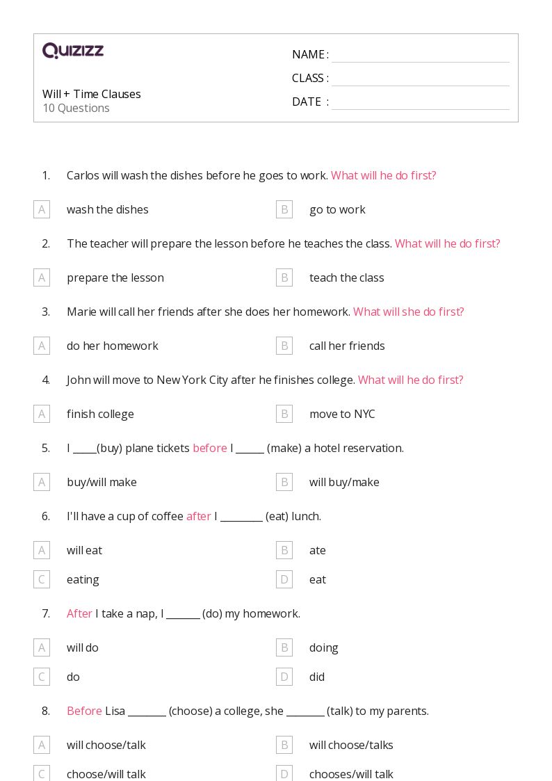 50+ Time worksheets for Grade 1 on Quizizz Free & Printable
