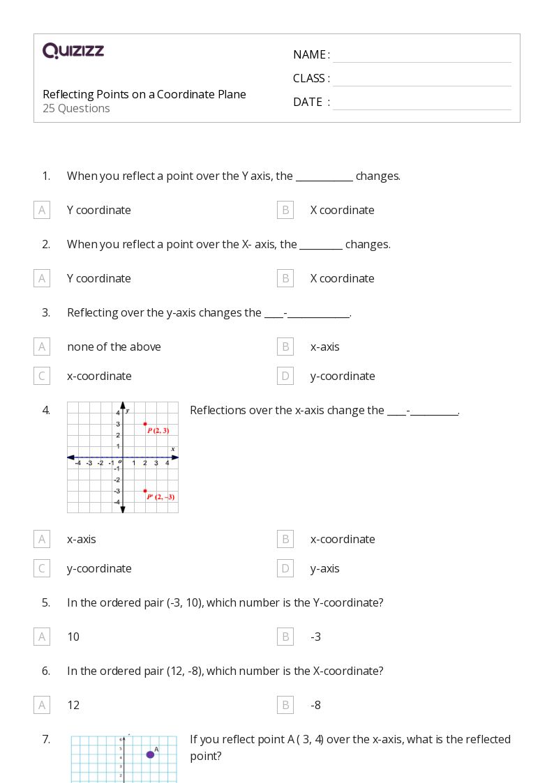 50+ Coordinate Planes worksheets for 6th Grade on Quizizz Free & Printable
