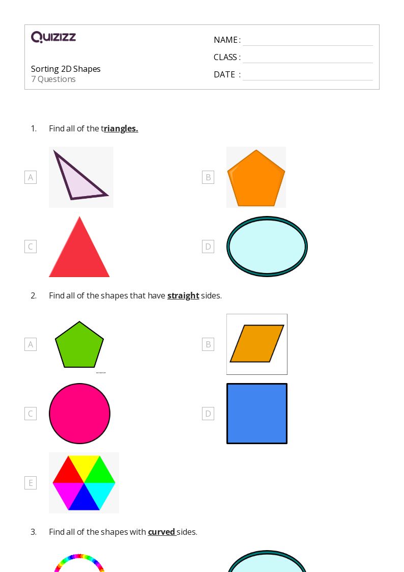 50+ Hexagons worksheets for Kindergarten on Quizizz Free & Printable