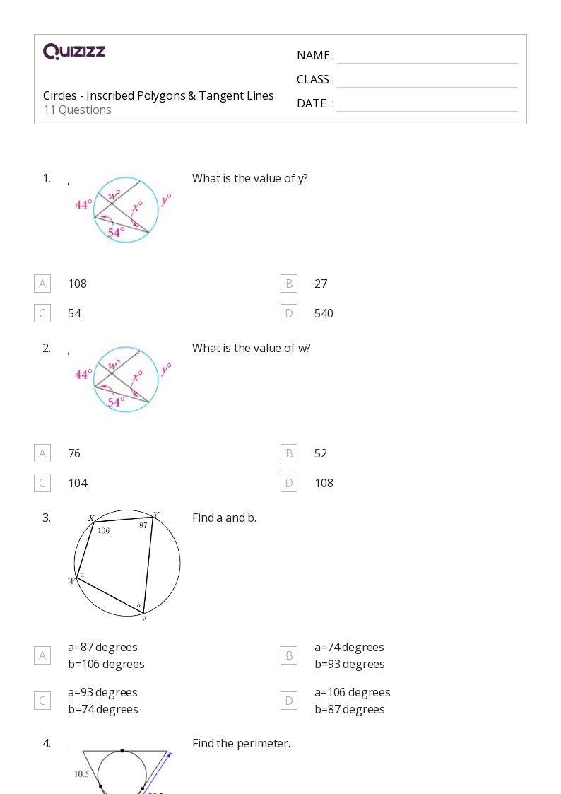 50+ tangent lines worksheets for 12th Class on Quizizz | Free & Printable