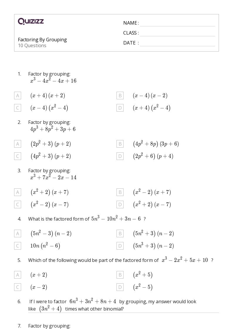 50+ algebra worksheets for 9th Grade on Quizizz | Free & Printable