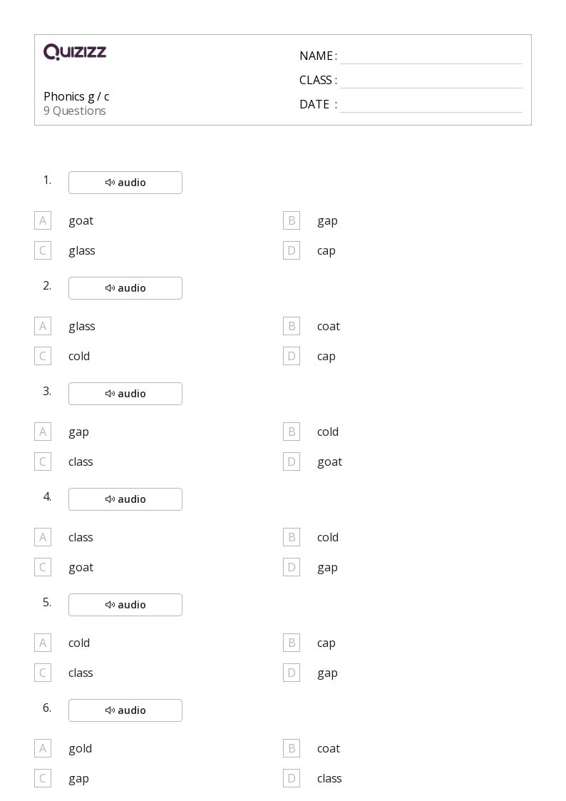 50+ Phonics worksheets for 4th Year on Quizizz Free & Printable