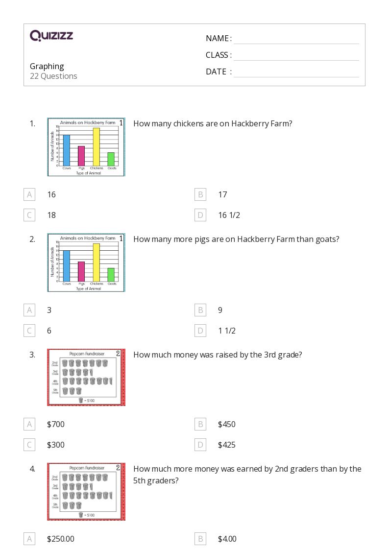 50+ Data and Graphing worksheets for 3rd Grade on Quizizz | Free